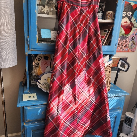 Vintage Red Plaid Dress - Picture 2 of 2